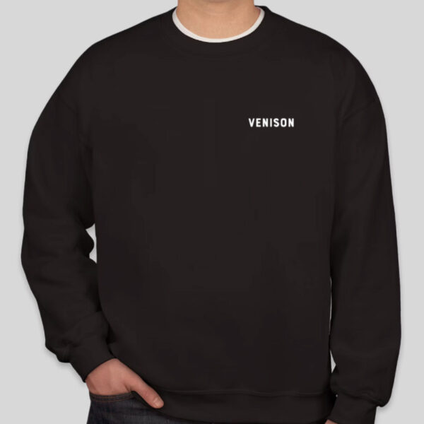 Venison Black Deer Hunting Crewneck