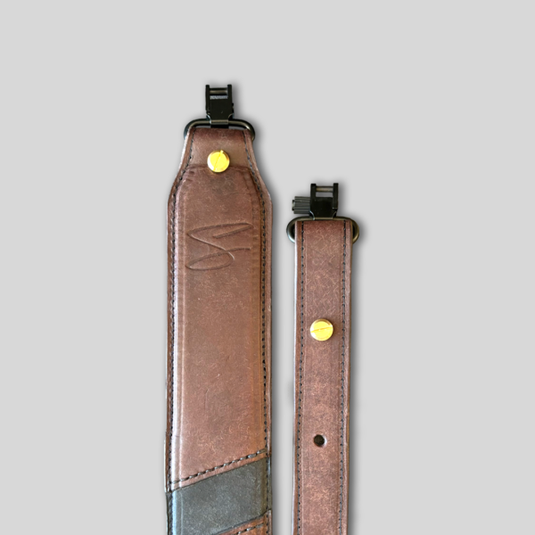 Walnut Brown Leather Gun Strap