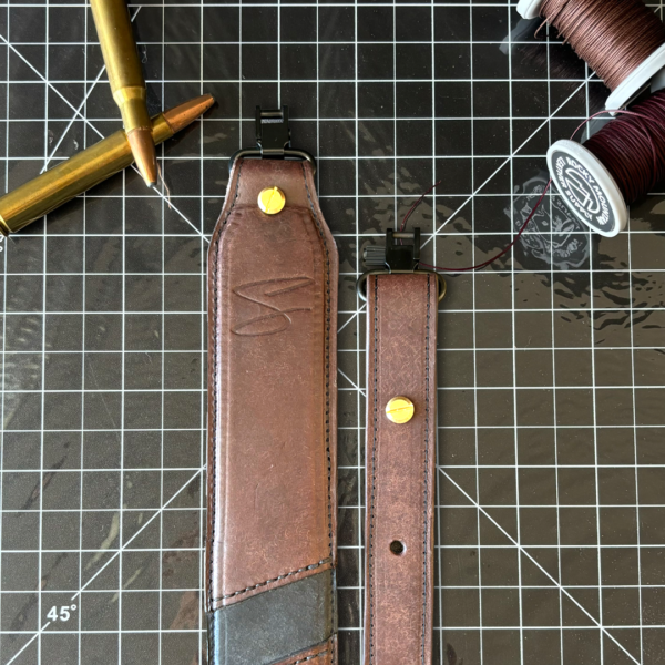 Walnut Brown Leather Gun Strap