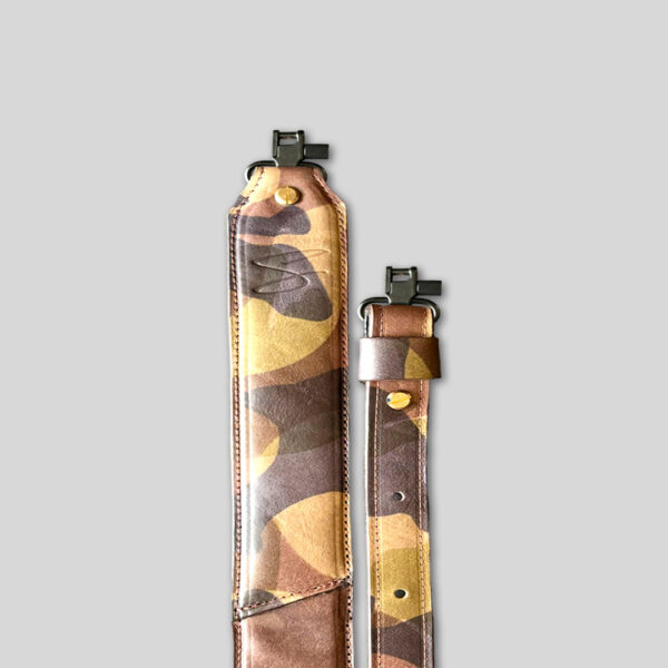 Camo Leather Gun Strap