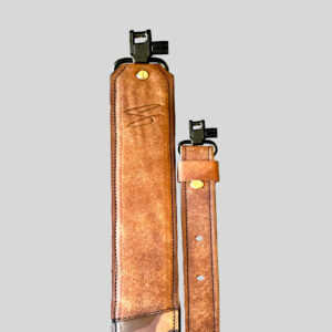 Brown and Camo Leather Rifle Sling