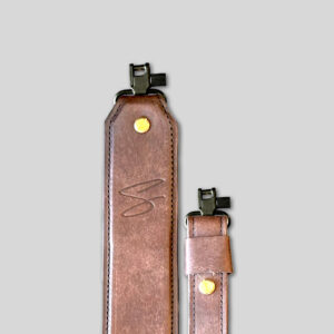 Walnut Brown Leather Rifle Sling