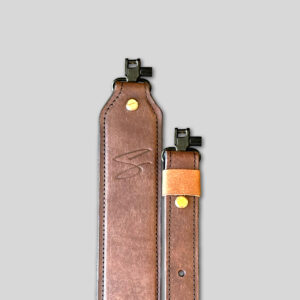 Walnut Brown Leather Rifle Sling