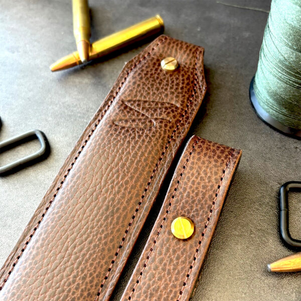 Brown Top Grain Leather Rifle Sling